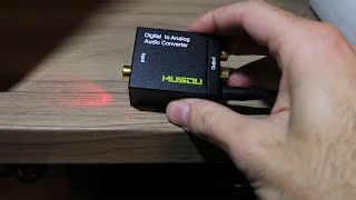 HOW TO CONNECT THE DIGITAL SOUND FROM THE TV TO THE ANALOG AUDIO EQUIPMENT  DAC CONVERTER