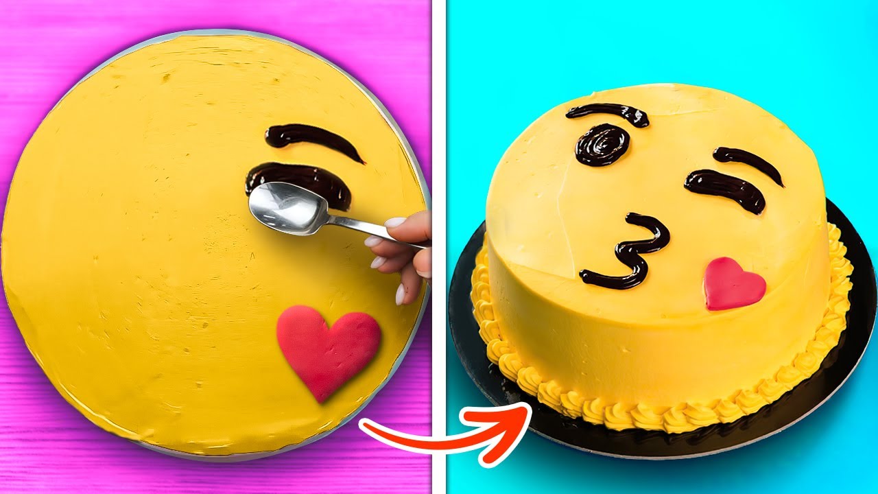 HOW TO MAKE EMOJI CAKE | Delicious Cake Recipes And Mouth-Watering Dessert Ideas With Chocolate