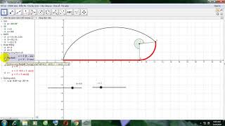 GeoGebra - Đường Cycloid