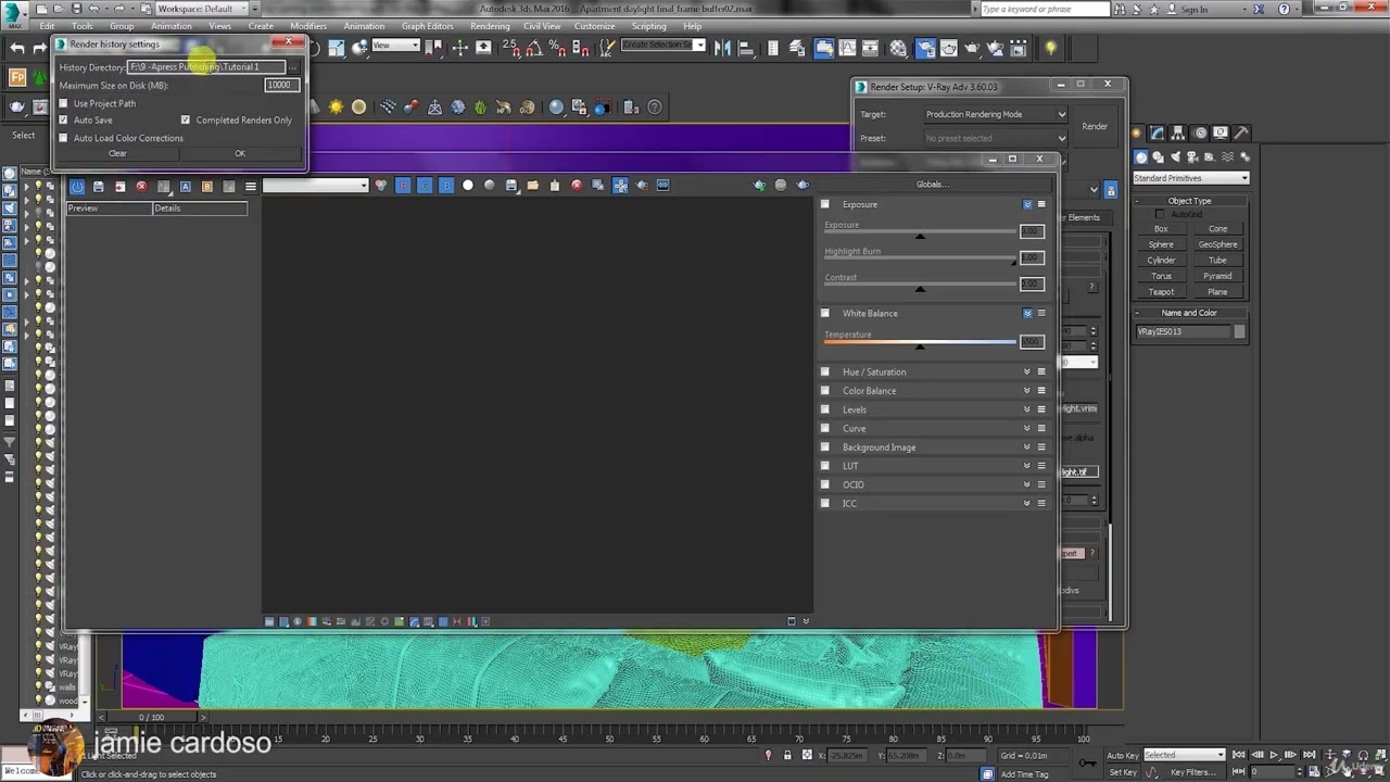 5   VRay Frame Buffer Settings