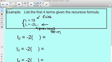 Recursive Formula for Geometric Sequence