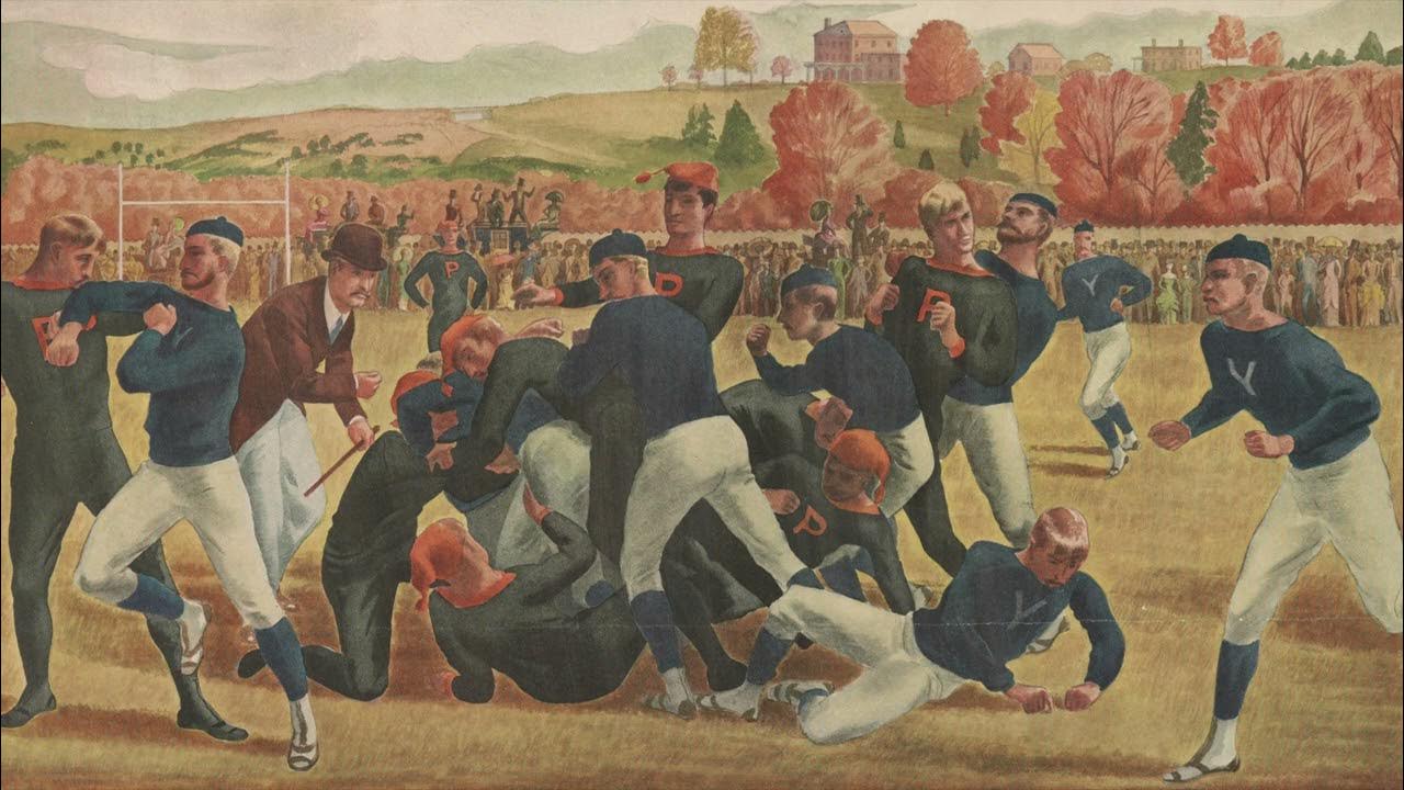 TV Art 4K The First Intercollegiate Football Game In America tv-art-4k-the-first-intercollegiate-football-game-in-america