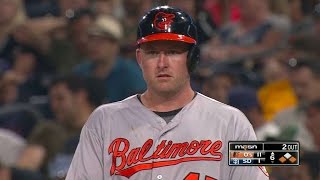 BAL@SD: Trumbo plates a run on a single in the 6th