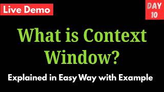 What is Context Window in LLMs | Tokens, Context Length & How LLM Memory Works