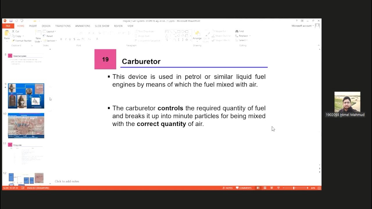 Engine Fuel System - YouTube