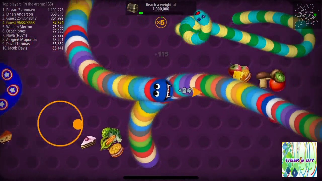 World record snake game