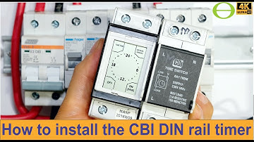 How to install a CBI DIN rail timer QAT-TRDM - South Africa