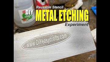 DIY Reusable Stencil Metal Etching Experiment from Ikonart