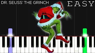 The Grinch - Youre A Mean One, Mr. Grinch Easy Piano Tutorial