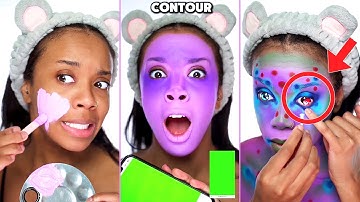CUTE ✅ or FAIL? ❌ Random Color Generator Makeup Challenge | Atarah Mayhew