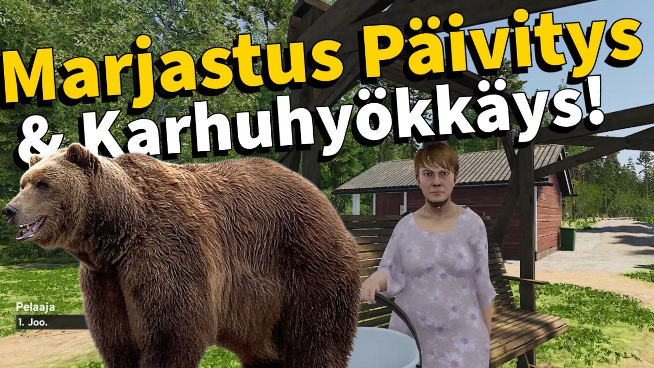 MARJASTUS PÄIVITYS & KARHUN HYÖKKÄYS! #130 | Finnish Cottage Simulator