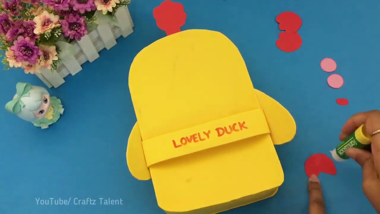 How to make cute pencil case / DIY Pencil Box / origami paper craft