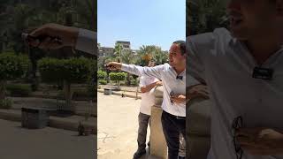 العمود الغريب بمدرسة السلطان حسن.