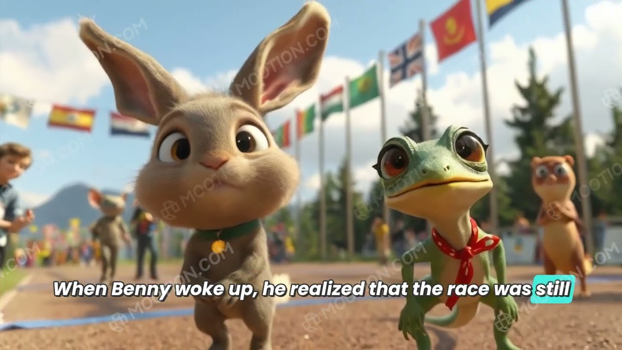 The Lazy Rabbit and the Clever Lizard 🐰🦎 | Bedtime Story for Kids"