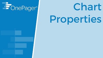 Chart Properties in OnePager