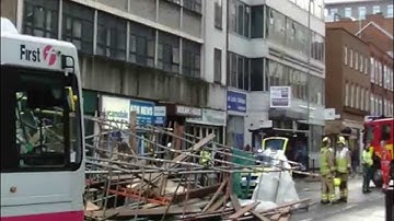 SCAFFOLDING FALLS IN LEICESTER (2) 28/1/15
