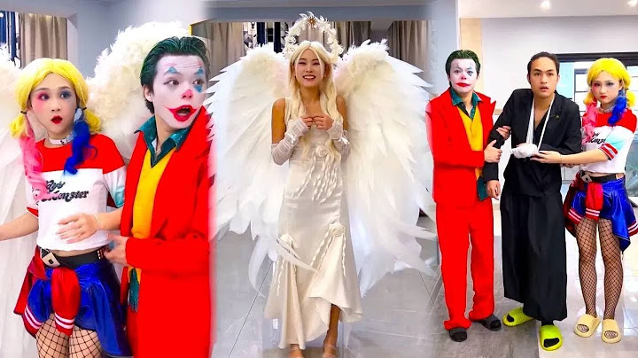 The Evil Clown Stole The Wings Of The Kind White Angel!#Joker#Angel#Harley Quinn