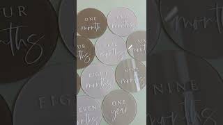 Acrylic milestone discs 😍