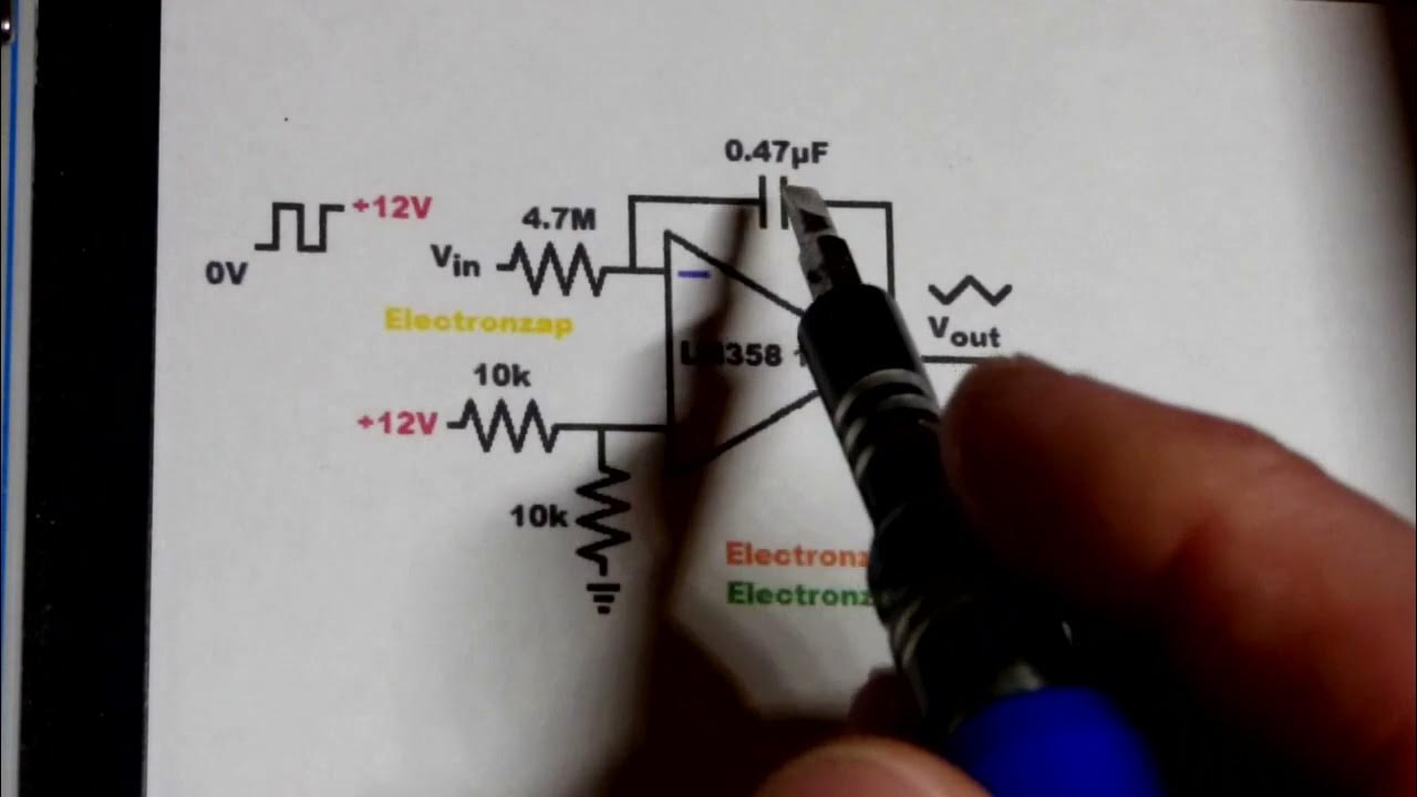 LM358 Op Amp Alternating Voltage Ramp from Astable High Low input
