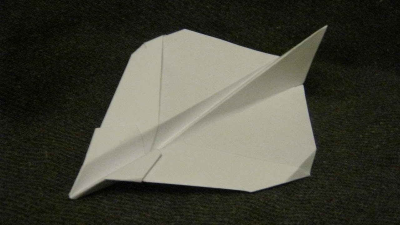 Fold 'N Fly » Stealth Glider Paper Airplane