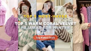 Best Top 5 Warm Coral Velvet Pajamas For Winter on AliExpress | Review - Winter Soft Coral Velvet Ja screenshot 3
