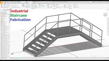 Autodesk Inventor Steel Structural Staircase Design Tutorial Exercise 79