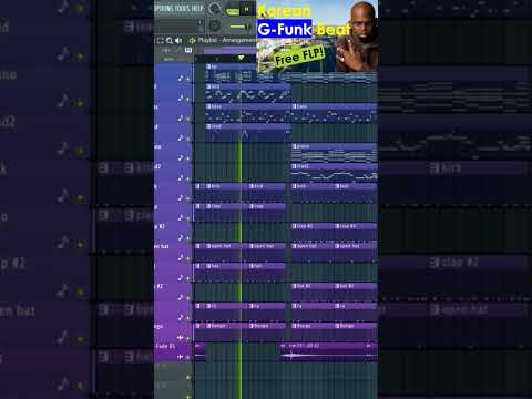 How to make G Funk Beat #beatmaking #flstudio #freebeat #djbattlecat #westcoast #gfunk #무료비트 #cwalk