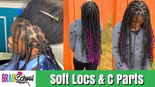 How To C Part + Soft Locs Under 3 Hours | Kid Friendly! | Braid School Ep. 58 screenshot 5