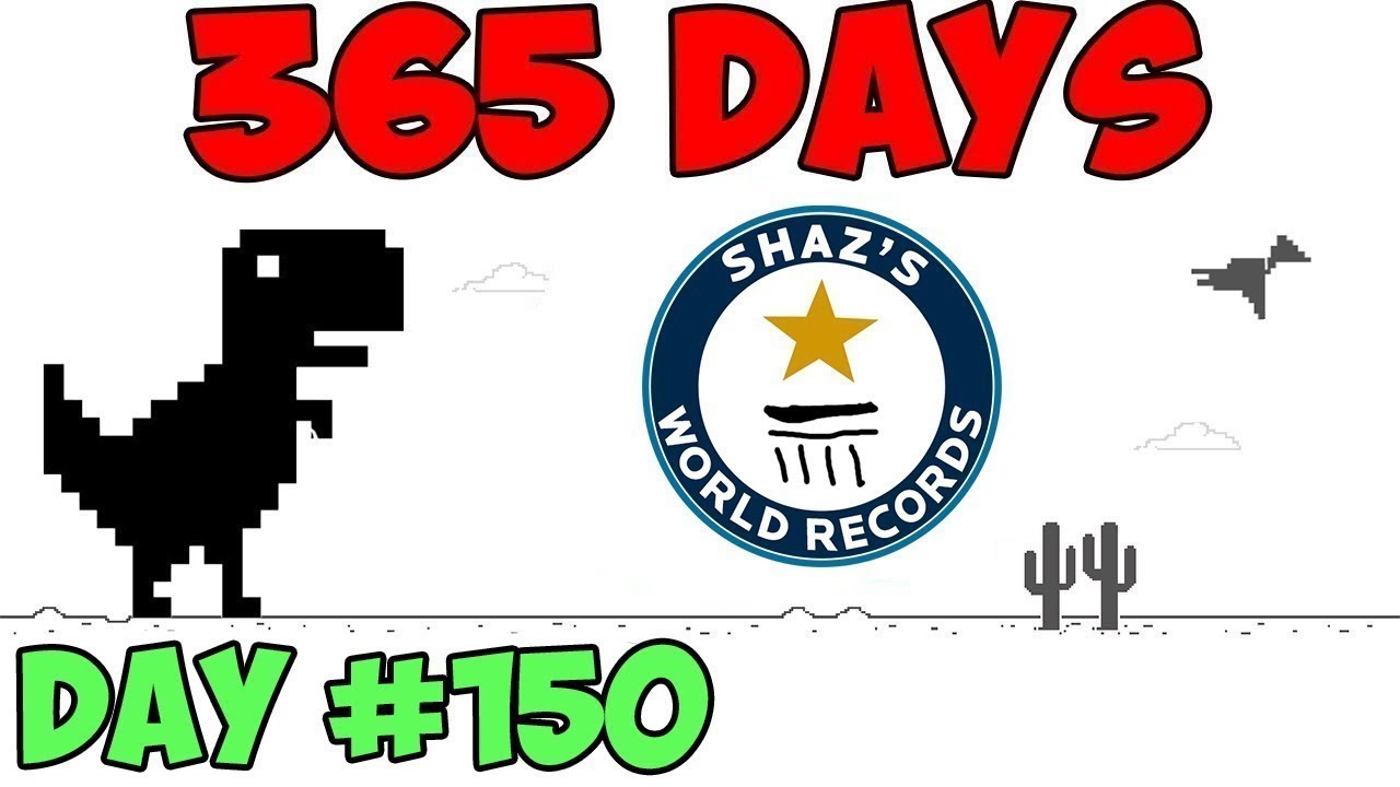 Playing Chrome Dinosaur game FOR 1 YEAR (World Record) - YouTube