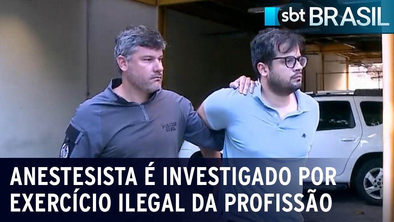 Anestesista preso é investigado por exercício ilegal da profissão | SBT Brasil (21/01/23)