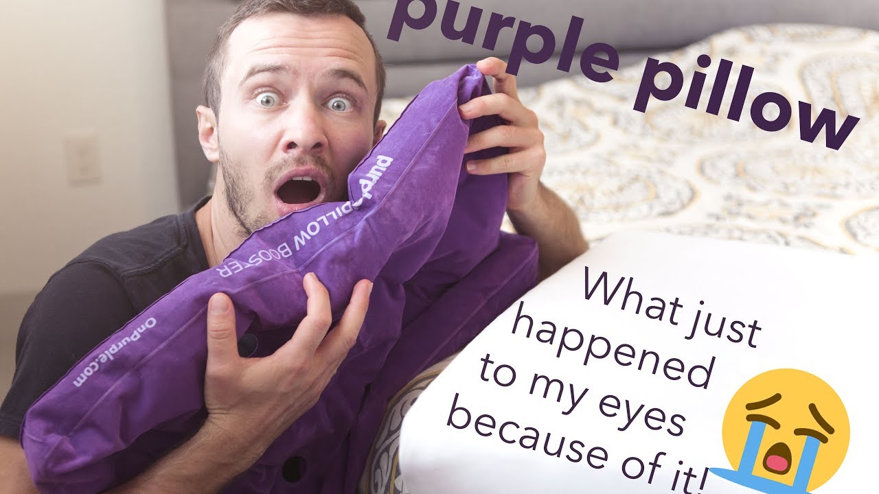 Purple Pillow with Booster