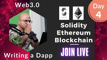 Solidity Ethereum Blockchain Live Course | Writing a Dapp