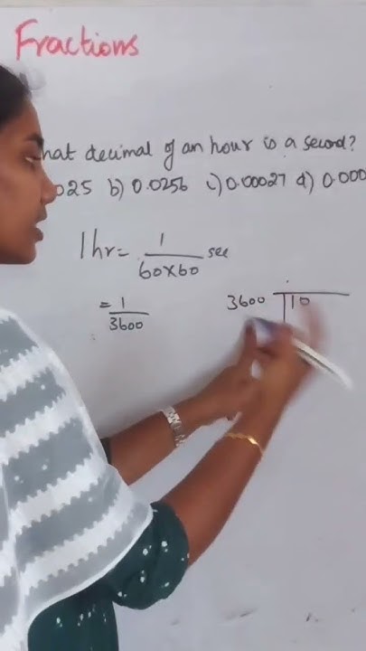 what-decimal-of-an-hour-is-a-second-youtube