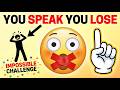 Don't Talk While Watching This Video... I Bet You Can't! 😈