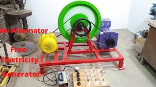 12kw Alternator Free Electricity Generator With Flywheel Electricity 3Hp Motor Free Energy Generator