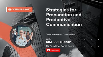 Mastering Executive Conversations: Strategies for Preparation and Productive Communication