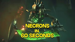 NECRONS and the WAR IN HEAVEN in 60 SECONDS - Warhammer 40k Lore