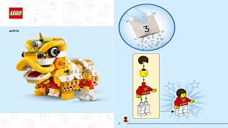 LEGO Instructions - Seasonal - 40915 - Lion Dance - Chinese Traditional Festival (Book 2)
