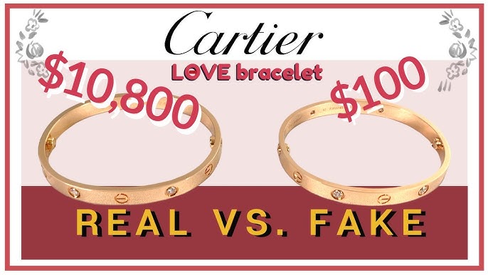 Cartier Love Bracelet How To Spot Fake. Real Vs Fake Cartier Bracelet -  Youtube