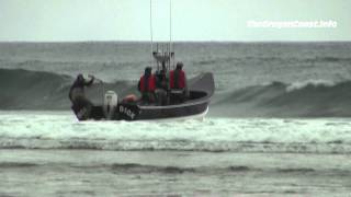 Dory boat launch in Pacific City, Oregon