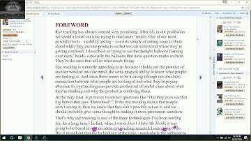 Reading Text With Gazepoint GP3 HD Eye Tracker