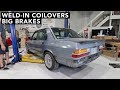 BMW E28 Overhaul - How To Weld In Coilovers