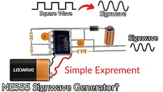 NE555 SineWave Generator - 50/60Hz | Simple Exprement