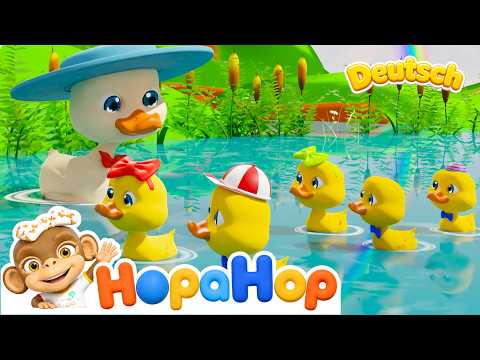 Fünf kleine Entchen - Kinderlieder zum Mitsingen – HopaHop Kinderlied