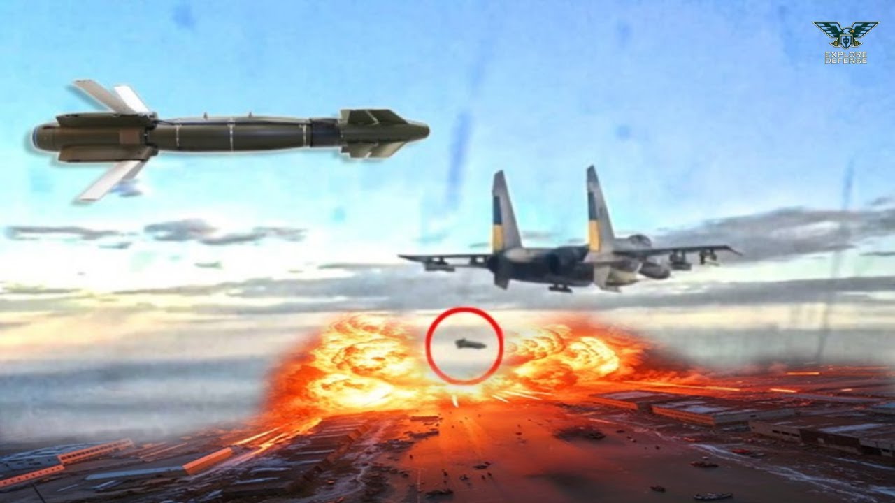 Russian Shocked!! Ukrainian Air Force Drops AASM-250 Bomb on Russian Military Base and Compound