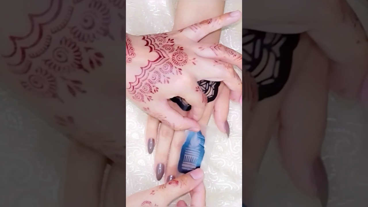 beautiful sticker mehndi design #shorts