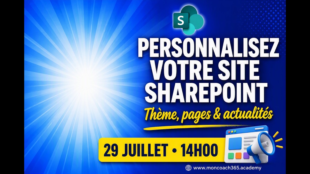 Personnaliser un site SharePoint : thème, pages et actualités