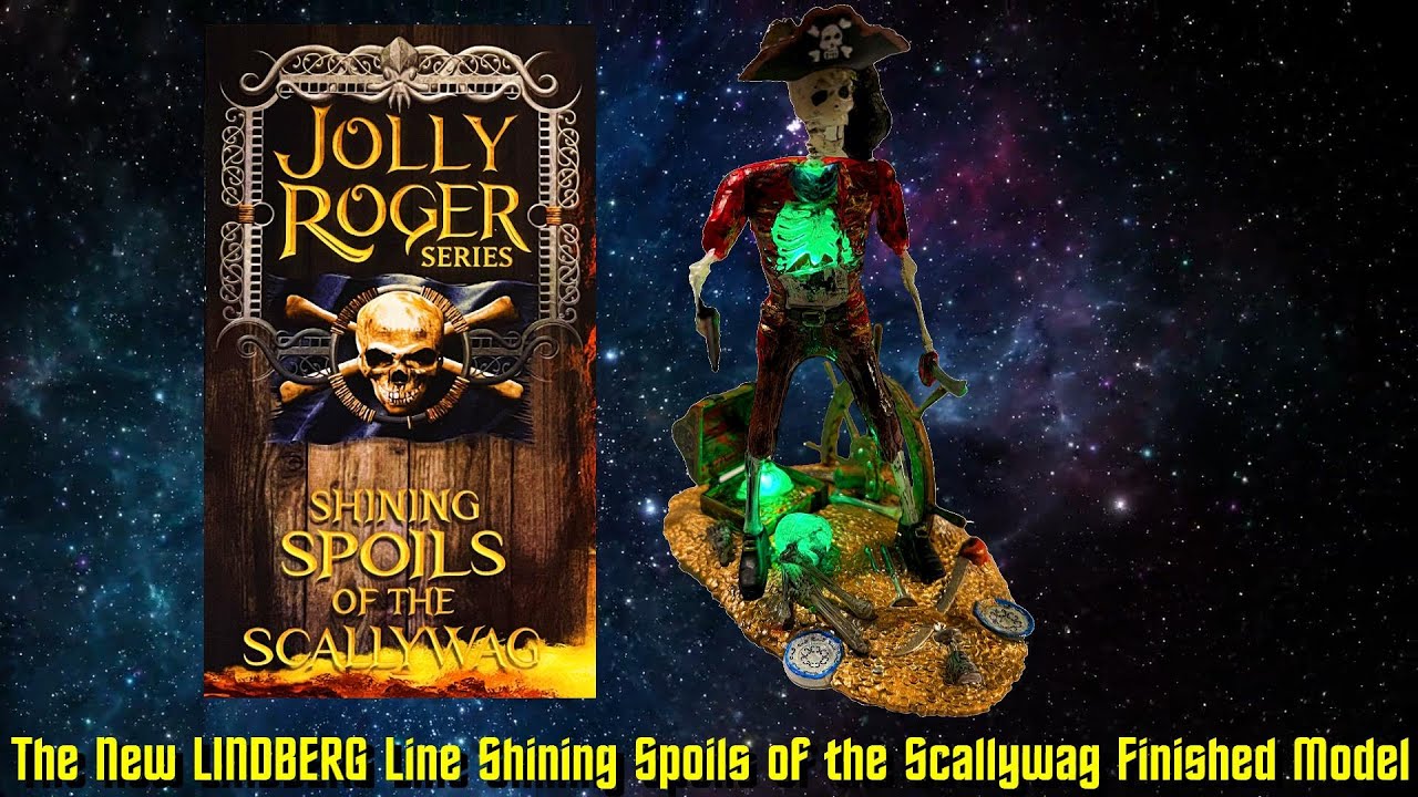FINISHED MODEL The New Lindberg Line  The Shining Spoils of the Scallywag Glow in the Dark Model Kit