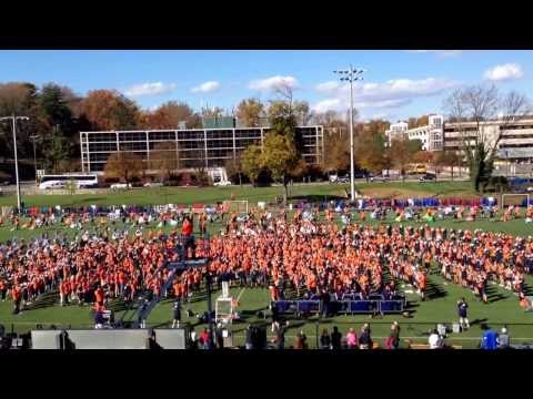 UVA Band Day 2013 rehearsal 2