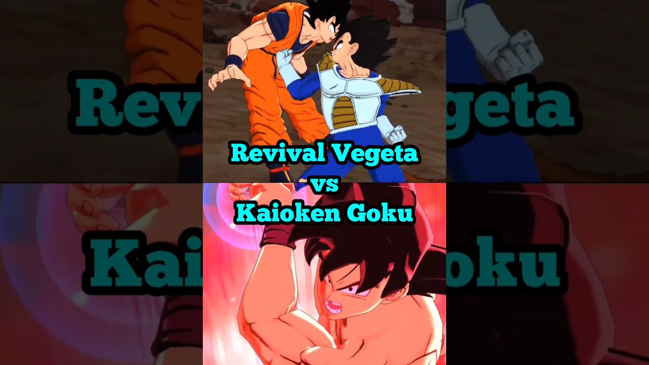 Revival Vegeta vs Kaioken Goku Comparison 